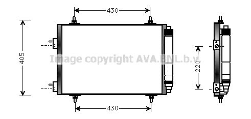 AVA QUALITY COOLING Lauhdutin, ilmastointilaite PE5209